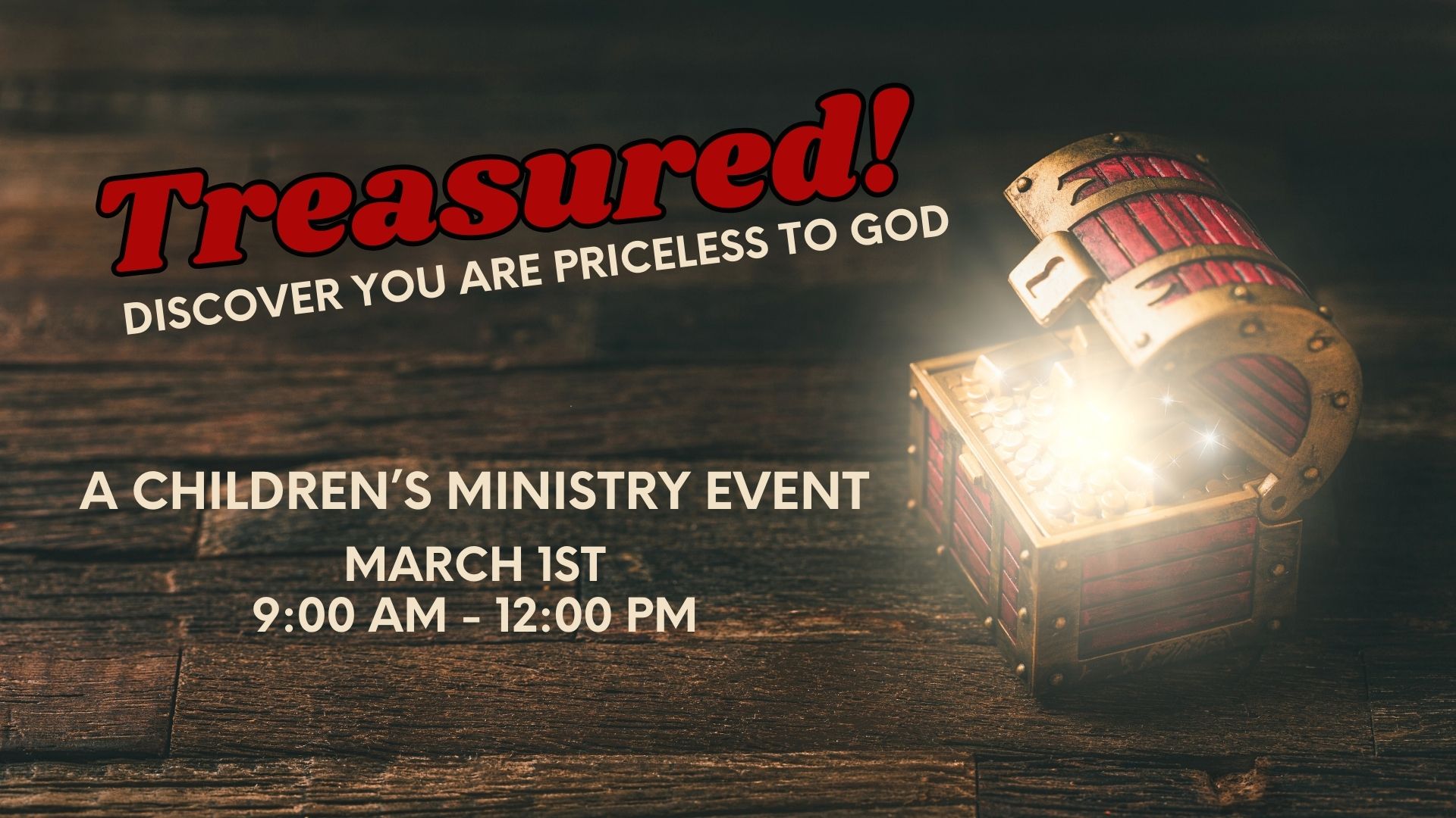 Children's March 1st VBS Event - Click image to register